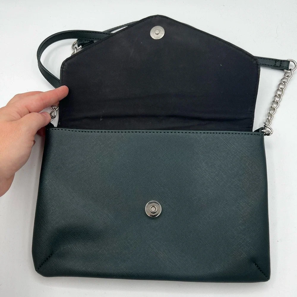 Nine West Dark Green Envelope Crossbody Bag